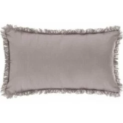 Coussin Déhoussable 30 X 50 Cm Gris Clair FUIENKO