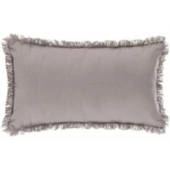 Coussin Déhoussable 30 X 50 Cm Gris Clair FUIENKO -France Coussin et housse de coussin Soldes Boutique 54326034 4