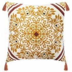 Housse De Coussin 40 X 40 Cm Jaune FUIENKO