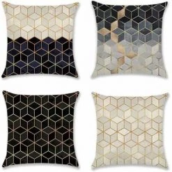 Housse De Coussin En 45x45cm 4pcs FUIENKO
