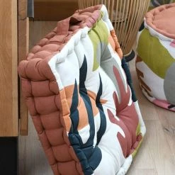 LOVELY CASA Coussin De Sol 45x45 Cm Papercut Coton - Rouge -France Coussin et housse de coussin Soldes Boutique 54331583 3