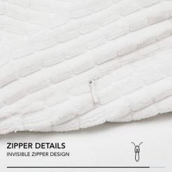 BARES Lot De 2 Taie D'oreiller Housse De Coussin Blanc 40x40cm En Velours Blanc Housse De Coussin Super Doux 9 BARES Lot De 2 Taie D'oreiller Housse De Coussin Blanc 40x40cm En Velours Blanc Housse De Coussin Super Doux -France Coussin et housse de coussin Soldes Boutique 54423308 5