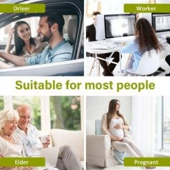 ALMI Coussin Soutien Lombaire En Maille Support Lombaire Avec Sangle De Fixation Elastique Peut Soulagement De La Douleur De Lombaire Idéal Pour Dossier De Chaise Voiture Bureau -France Coussin et housse de coussin Soldes Boutique 54445898 3