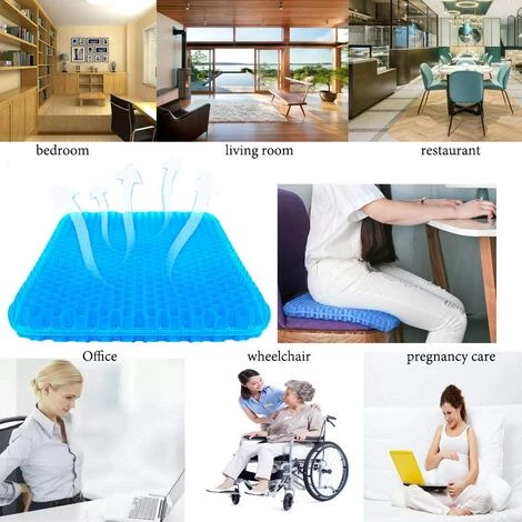 TANABATA Coussin En Gel Multifonctionnel, Coussin De Soutien Du Siège De Siège De Siège Très élastique Et Respirant, Soulageant La Fatigue De La Hanche 3 TANABATA Coussin En Gel Multifonctionnel, Coussin De Soutien Du Siège De Siège De Siège Très élastique Et Respirant, Soulageant La Fatigue De La Hanche – Image 3