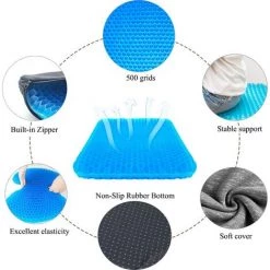 TANABATA Coussin En Gel Multifonctionnel, Coussin De Soutien Du Siège De Siège De Siège Très élastique Et Respirant, Soulageant La Fatigue De La Hanche 8 TANABATA Coussin En Gel Multifonctionnel, Coussin De Soutien Du Siège De Siège De Siège Très élastique Et Respirant, Soulageant La Fatigue De La Hanche -France Coussin et housse de coussin Soldes Boutique 54454591 4