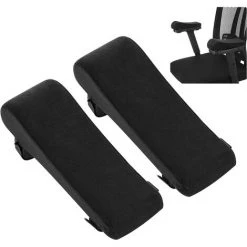 READCLY Coussin D'Accoudoir, Coussin De Bras De Chaise En Mousse à Mémoire Aide à Soulager Votre Stress, Coussin De Coude Ergonomique Pour Les Chaises De Bureau, Les Fauteuils Roulants, Noir