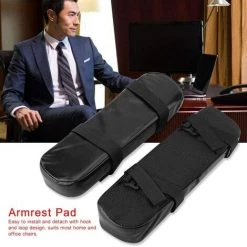 READCLY Housse D'Accoudoir Universel Cuir Pour Chaise De Bureau Doux Mémoire Mousse Coude Soutien Oreiller Tampons De Bras Couvertures De Bras Chaise De Coussin D'unité Centrale Accessoire Pour Bureau Maison -France Coussin et housse de coussin Soldes Boutique 54471481 5