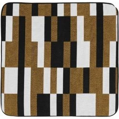 HOMEMAISON Housse De Coussin à Jacquard Damier Marron 40 X 40cm - Marron