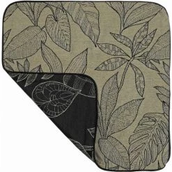 HOMEMAISON Housse De Coussin Aux Feuilles Stylisées Vert 40 X 40cm - Vert