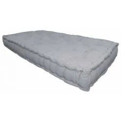 AUTRES Matelas De Sol 100% Coton 60x120x15 Cm GRIS CLAIR