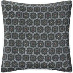 Atmosphera - Coussin Déhoussable En Coton Motif Wonderly 40 X 40 Cm - Gris Ardoise