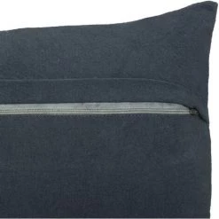 Atmosphera - Coussin Déhoussable En Coton Motif Wonderly 40 X 40 Cm - Gris Ardoise -France Coussin et housse de coussin Soldes Boutique 54816726 3