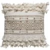 HOMEMAISON Coussin En 3D à Pompons Blanc Ivoire 45 X 45 Cm - Blanc Ivoire