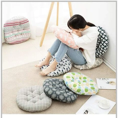 Betterlife Galette De Chaise Ronde - 1 Pcs - D 40 Cm - Coussin Oussin D'assise Pad Tatami Coussin Pour Home Voiture Chaise De Bureau, Coussin D'assise Coussinets 5 Betterlife Galette De Chaise Ronde - 1 Pcs - D 40 Cm - Coussin Oussin D'assise Pad Tatami Coussin Pour Home Voiture Chaise De Bureau, Coussin D'assise Coussinets – Image 5