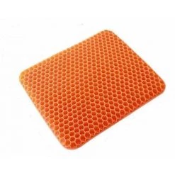 Coussin De Siège En Gel Respirant Avec Revêtement Antidérapant Pour Aider à Soulager Les Maux De Dos, Utilisé Dans Les Voitures, Les Bureaux, Les Fauteuils Roulants, Betterlife (Orange)