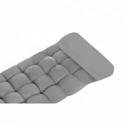 JARDIBRICODECO Coussin Matelassé Gris Pour Chaise Longue De Jardi