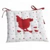 JARDIBRICODECO Coussin De Chaise Poule Rouge