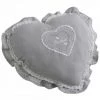 JARDIBRICODECO Coussin Coeur Gris
