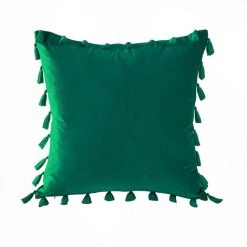 TOPFINEL Lot De 2 Housse Coussin 40x40 Vert Foncé En Velours à Frange Housses De Coussins Decoration Canapé,Salon,Chambre 6 TOPFINEL Lot De 2 Housse Coussin 40x40 Vert Foncé En Velours à Frange Housses De Coussins Decoration Canapé,Salon,Chambre -France Coussin et housse de coussin Soldes Boutique 55359164 3