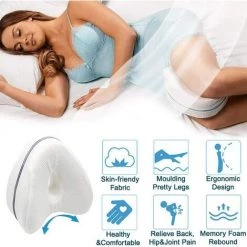TINOR Leg Pillow Coussins Relève-Jambes Pour Jambe Avec Mousse à Mémoire De Forme Coussin Orthopédique Pour Dormeurs Latéraux -France Coussin et housse de coussin Soldes Boutique 55425745 4
