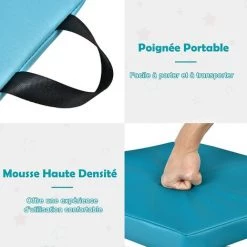 COSTWAY Lot De 6 Coussins De Sol Pour Enfants, Coussins De Chaises Hexagonaux Avec Poignées, Multicolores, 38 X 34 X 5 Cm Couleurs Morandi -France Coussin et housse de coussin Soldes Boutique 55476124 3