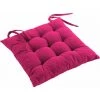 1001KDO POUR LA MAISON Coussin De Chaise Coton Recycle Grand Mistral Fuchsia