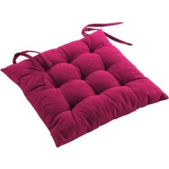 1001KDO POUR LA MAISON Coussin De Chaise Coton Recycle Grand Mistral Fuchsia -France Coussin et housse de coussin Soldes Boutique 55499120 3