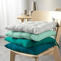 1001KDO POUR LA MAISON Coussin De Chaise Coton Recycle Grand Mistral Menthe -France Coussin et housse de coussin Soldes Boutique 55499128 3