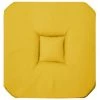 1001KDO POUR LA MAISON Coussin Galette De Chaise 4 Rabats 36 X 36 Cm Jaune