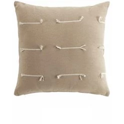 1001KDO POUR LA MAISON Housse De Coussin 40x40cm Fileos Taupe