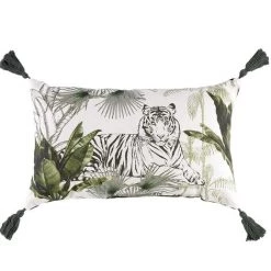 1001KDO POUR LA MAISON Coussin 30 X 50 Cm Equatoria Jungle Tigre