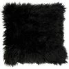 1001KDO POUR LA MAISON Coussin 40 Cm Imitation Fourrure Romie Noir