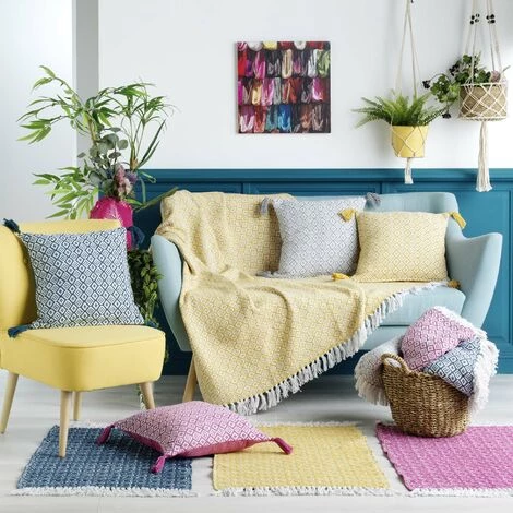 1001KDO POUR LA MAISON Coussin 40 X 40 Cm Pithaya Rose 2 1001KDO POUR LA MAISON Coussin 40 X 40 Cm Pithaya Rose – Image 2