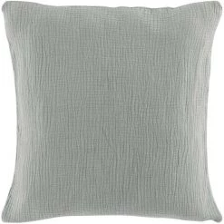 1001KDO POUR LA MAISON Coussin Gaze De Coton 40x40cm Angeliase Gris