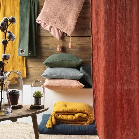 1001KDO POUR LA MAISON Coussin Gaze De Coton 40x40cm Angeliase Terracotta 2 1001KDO POUR LA MAISON Coussin Gaze De Coton 40x40cm Angeliase Terracotta – Image 2