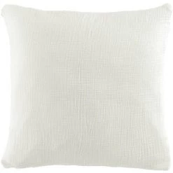 1001KDO POUR LA MAISON Coussin Gaze De Coton 40x40cm Angeliase Blanc