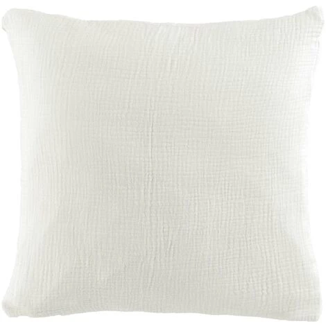 1001KDO POUR LA MAISON Coussin Gaze De Coton 40x40cm Angeliase Blanc 1 1001KDO POUR LA MAISON Coussin Gaze De Coton 40x40cm Angeliase Blanc