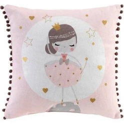 1001KDO POUR LA MAISON Coussin Petite Princesse 40x40cm