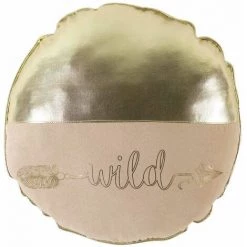 1001KDO POUR LA MAISON Coussin Rond Wild Or