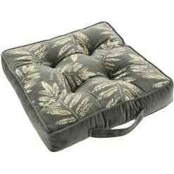 1001KDO POUR LA MAISON Coussin De Sol 40x40cm Adelor Anthracite