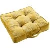 1001KDO POUR LA MAISON Coussin De Sol 40x40cm Adelor Jaune