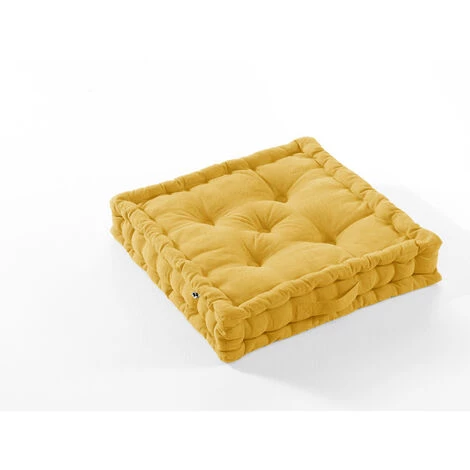 1001KDO POUR LA MAISON Coussin De Sol Kala Safran 50cm 1 1001KDO POUR LA MAISON Coussin De Sol Kala Safran 50cm