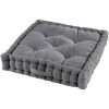 1001KDO POUR LA MAISON Coussin De Sol Matelassé Anthracite 45cm