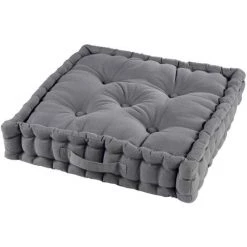 1001KDO POUR LA MAISON Coussin De Sol Matelassé Anthracite 45cm