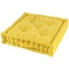 1001KDO POUR LA MAISON Coussin De Sol Matelassé Jaune 45cm
