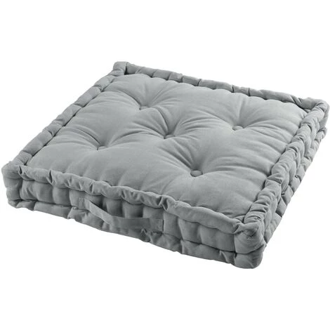 1001KDO POUR LA MAISON Coussin De Sol Matelassé Gris 60cm 1 1001KDO POUR LA MAISON Coussin De Sol Matelassé Gris 60cm