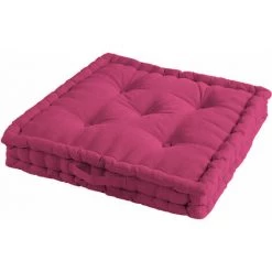 1001KDO POUR LA MAISON Coussin De Sol Matelassé Framboise 45cm