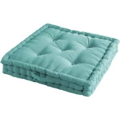 1001KDO POUR LA MAISON Coussin De Sol Matelassé Menthe 60cm