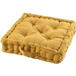 1001KDO POUR LA MAISON Coussin De Sol Matelassé Miel 45cm
