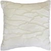 1001KDO POUR LA MAISON Coussin A Poil Doux 40 X 40 Cm Imitation Fourrure Ecaille Blanc